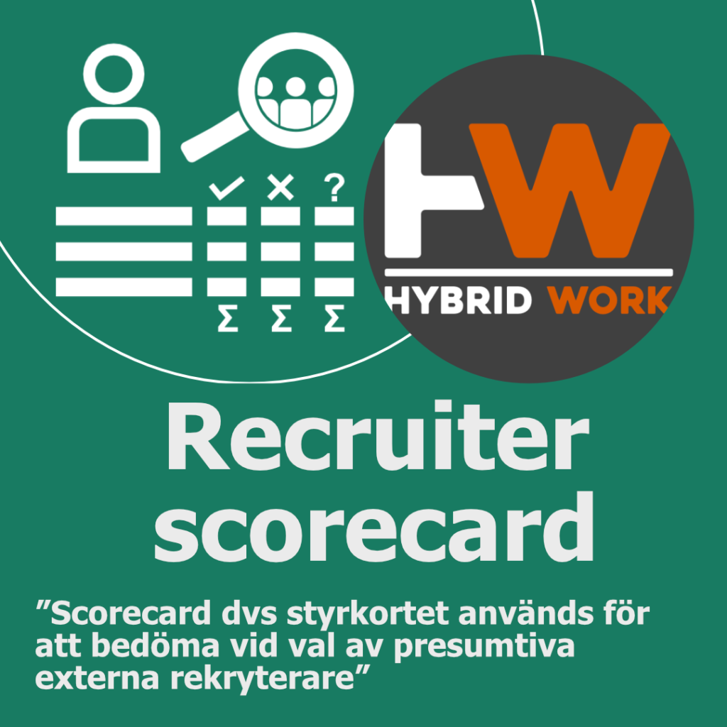 Recruiter scorecard Extern rekryterare Karusell_1